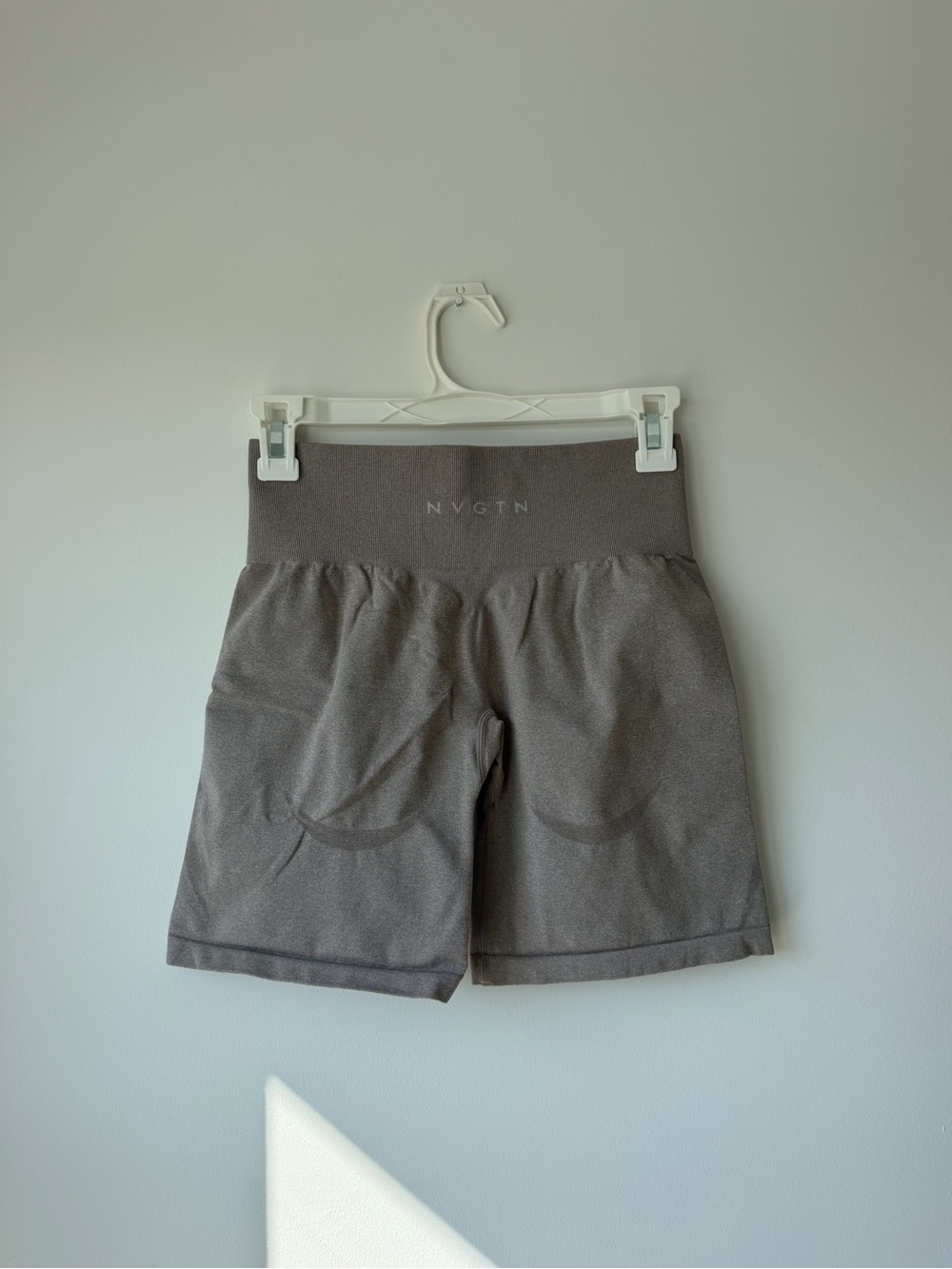 NVGTN Women's High-Waist Charcoal Gray Bike Shorts